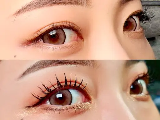 オフ込フラットラッシュ100本+まつげパーマ(アンドヘルシー)👁️💕