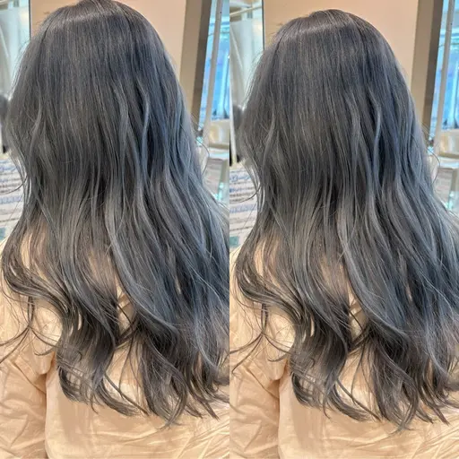 【1番人気メニュー💎】1ブリーチ×艶感カラー×top stylistカット×Aujua2stepトリートメント