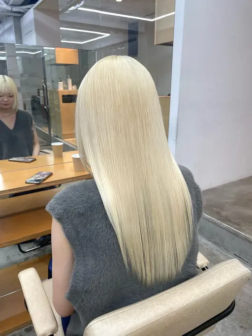 ✨ダブルカラー+トリートメント✨ ハイトーン リタッチ ケアブリーチ ハイライト インナーカラー