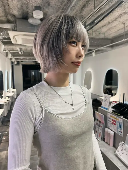 【🔐1日1名様限定🔐】カット+ケアブリーチ/カラー+AujuaTR+ReFaバブル泉