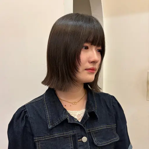 【U25ミディアム】カット+ワンカラー+3stepトリートメント