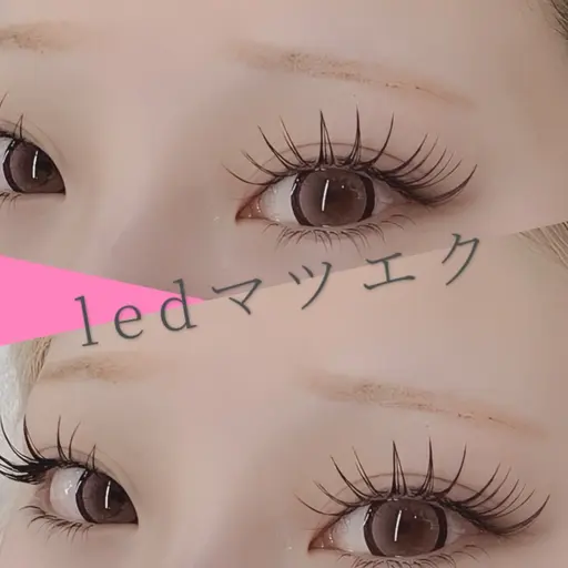 【💎LEDマツエク120本💎】上質フラットラッシュ🌟J.C.SCカールから選べる💡1番人気メニュー🎃オフ無料