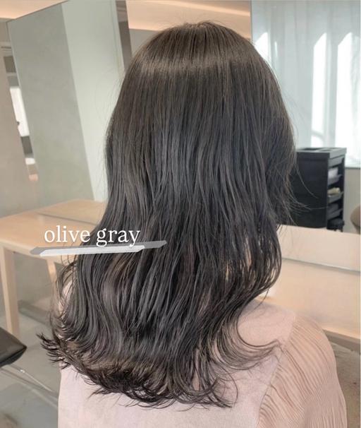 前髪cut✂️+艶モテcolor♡