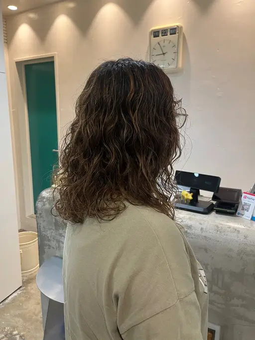 カットパーマ🤍