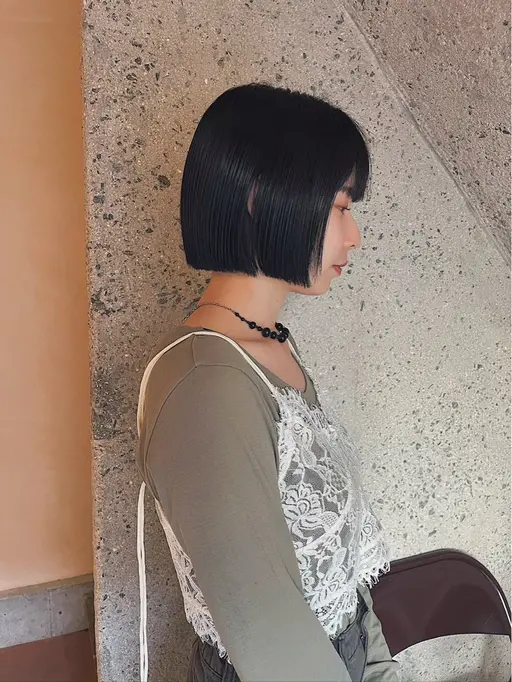 ボブカット+縮毛矯正+うる艶トリートメント🫧