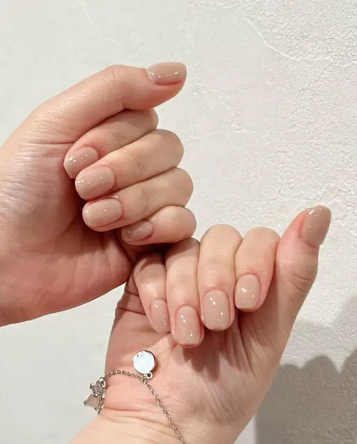 パラジェル込★海外トレンド💅ベアネイル(自爪風デザイン)オフィスにもOK