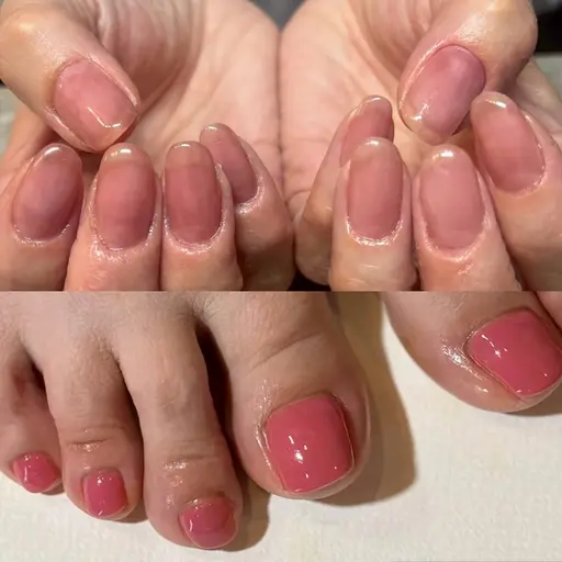 ワンカラー¥1,000❣️8月4.5.6日💅🏼選べる10時13時15時半🎀オフ込みワンカラー🎀フットもOK👍