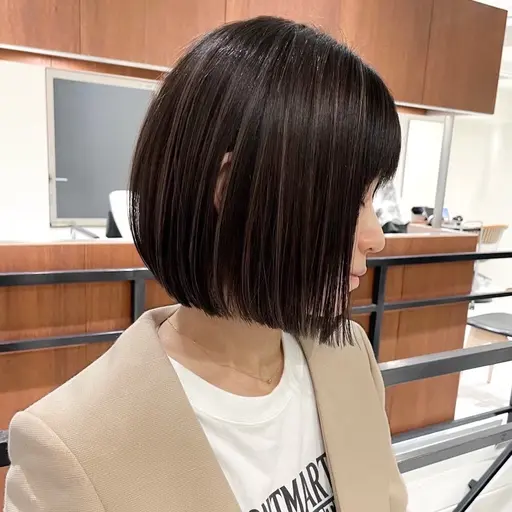 ✨ボブの方限定✨ 似合わせカット+透明感ワンカラー🫧 自然にまとまるボブ大人気です✨