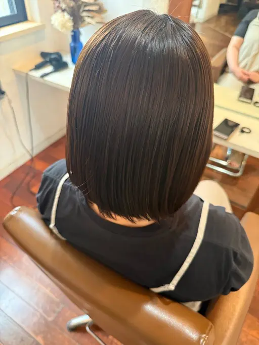 ボブミディアム限定!うるつや地毛風ストレート➕トリートメント