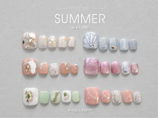 🪼ネイル7000円キャンペーン🐠フット🦶🏻【6種類から選べる定額コース】『初回オフ無料』立川/パラジェル登録店