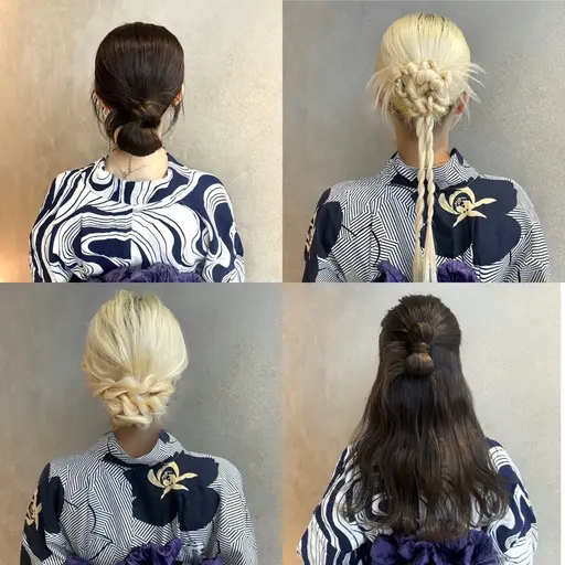 【浴衣着付け&ヘアセット】ふわふわ〜タイトアレンジまで🙆🏼♀️♡