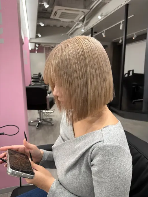 【ボブ専用】 ✂️カット+🌈ワンカラー+✨️クイックトリートメント