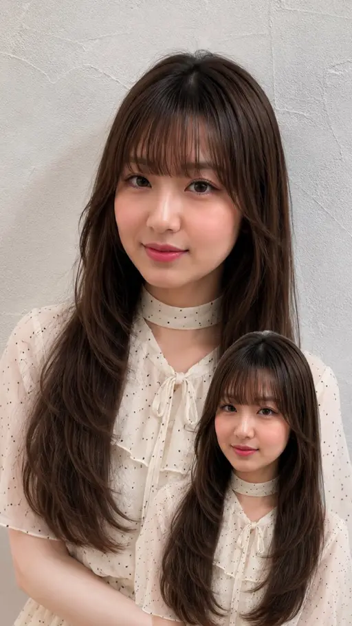 🌟韓国ヘア人気No.1🌟小顔似合わせカット✂️+🇰🇷韓国風カラー🇰🇷+高保湿トリートメント✨/熊谷