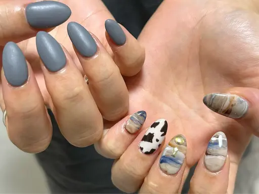 【モデル様限定】ネイルチップ長さだし＋ニュアンスネイル◎もちこみコース[長さだし/チップ長さだし/ニュアンスネイル]