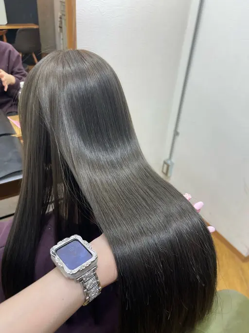 【🎀平日限定学割クーポン🎀】🫧カット+艶ワンカラー🫧(オリーブ/ボルドー/ピンク/ブルーブラック/韓国)