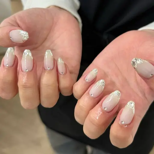 HAND🩷ガラスフレンチネイル(オフあり)🩷
