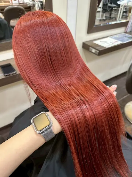 『U24』ダブルカラー🎀🩵(ブリーチ込み)➕ケアブリーチ🫧1650円➕クイックトリートメント💗✨