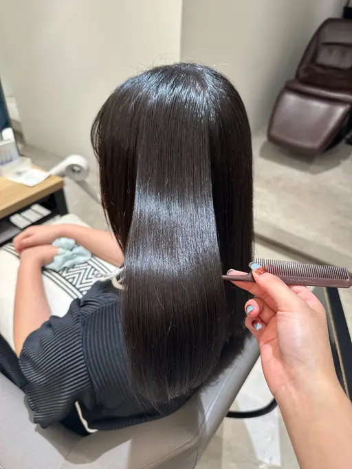 🌱《ダメージレスに艶髪に》髪質改善ストレート+カット+TOKIOトリートメント🌱