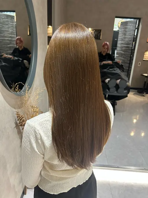 《ご新規様》👱🏻‍♀️ロング毛先カット+艶カラー+質感UPトリートメント+マイクロバブル✨※レイヤー🆖ブリーチ無