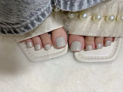 フットワンカラー/ラメグラ オフあり🌙✨マグネット、フラッシュ変更🉑