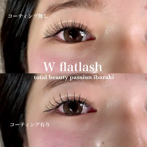 【初回】ダブルフラットラッシュ120束まで（オフ、アイシャンプー込み）