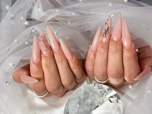 【チップ】長さだし✨美フォルムワンカラーorラメグラ