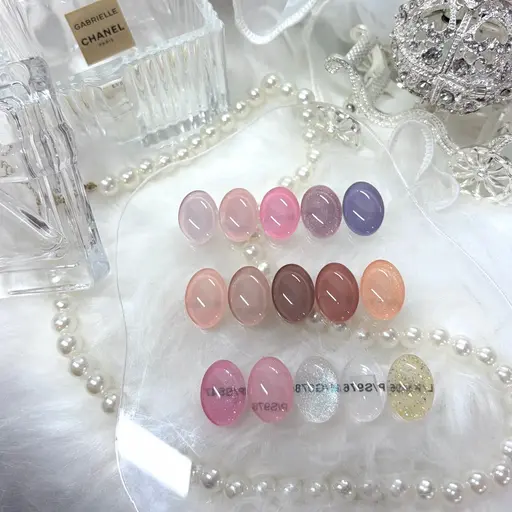 💗15色限定ワンカラー💗(オフなし)(甘皮ケア付き)オフィスネイルでも使えるちゆるちゅるネイル