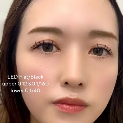 【8月限定❣️】【LEDフラットラッシュ120本〜下まつげ30〜40本】条件クリアで5900円✨