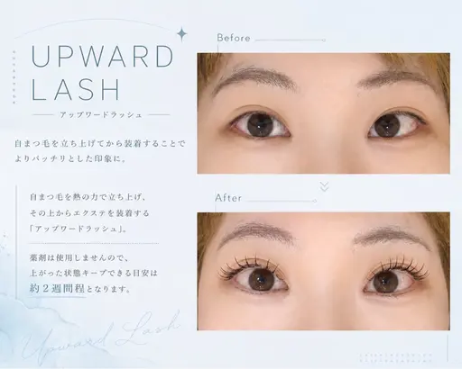 🩵下向きまつ毛× 自然に盛れる✨🩵【アップワードラッシュ100本】|オフ無料|コーティング付