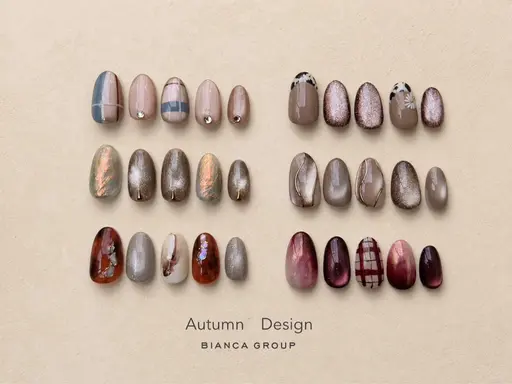 【オフあり】ハンド💅秋トレンドネイル🍁パラジェル変更可🙆🏻‍♀️