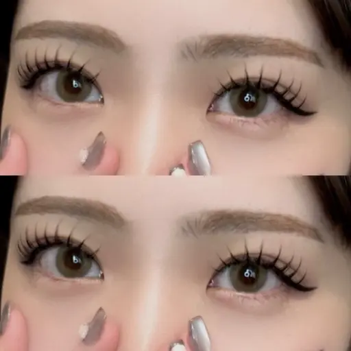 【マツエク100本🎀】オフなし！コーティング付✨cuteデザイン💭ྀི🖤