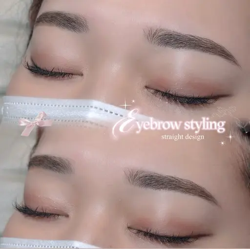 【ゲジ眉卒業】美眉スタイリング🪄🫧[眉wax/毛量調整/メイク込]