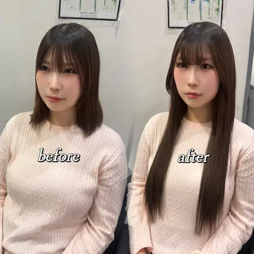 🍁9.10月限定🍁地毛風ロングシールエクステ80本+メンテナンスカット✂️