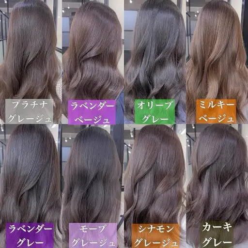 レディースカット、カラー、仕上げは必ずコテ巻き、撮影