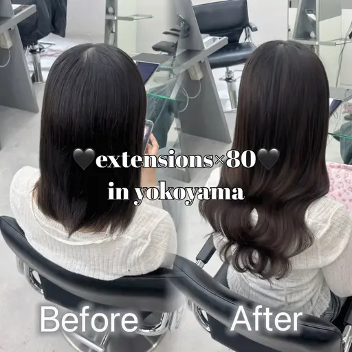 【6月限定🌈】シールエクステ80本付け放題➕馴染ませカット付き✂︎♡