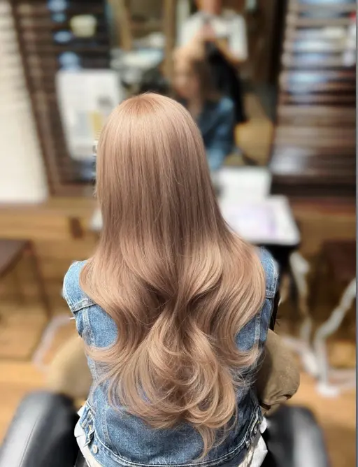 💫1番人気メニュー💫【🧡ベージュカラー🧡】ブリーチダブルカラー💫+トリートメント🫧