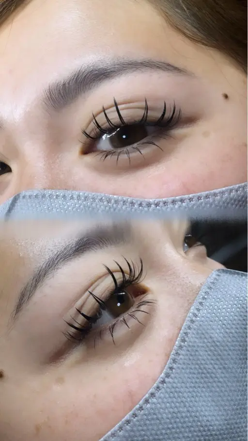 ミニモ限定メニュー🩵上下フラットラッシュ ぱっちりeye(LED変更🉑追加料金かかります)
