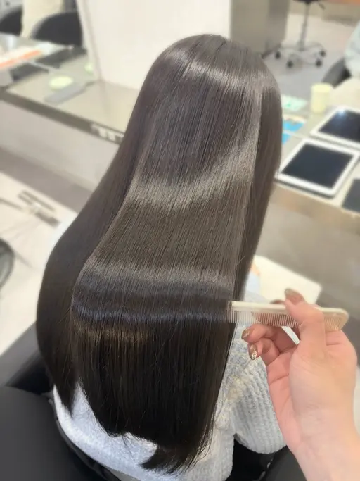 〖💎前髪悩みからおさらば💎〗前髪縮毛矯正+前髪カット+AMASIA2stepトリートメント
