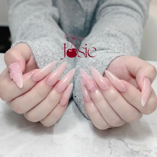 【長さ出し10本】ワンカラー➕クロス✝️パーツ🔥人気２０２６