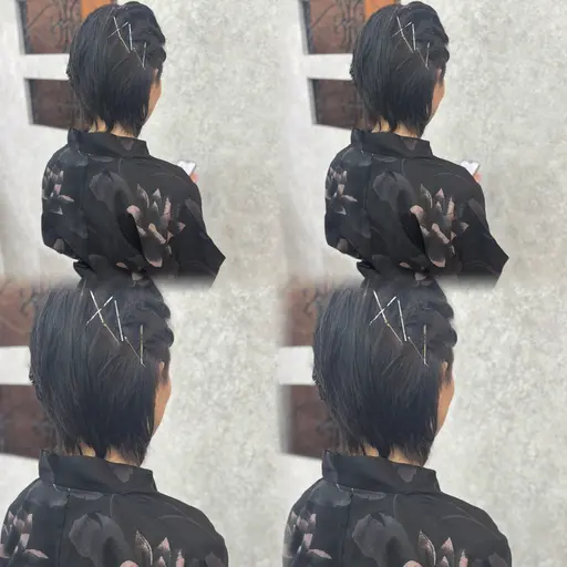 メンズ浴衣着付け+ヘアセット