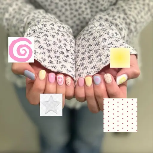 【U24】デザインネイル💅🩶(デザイン要相談)(オフなし)