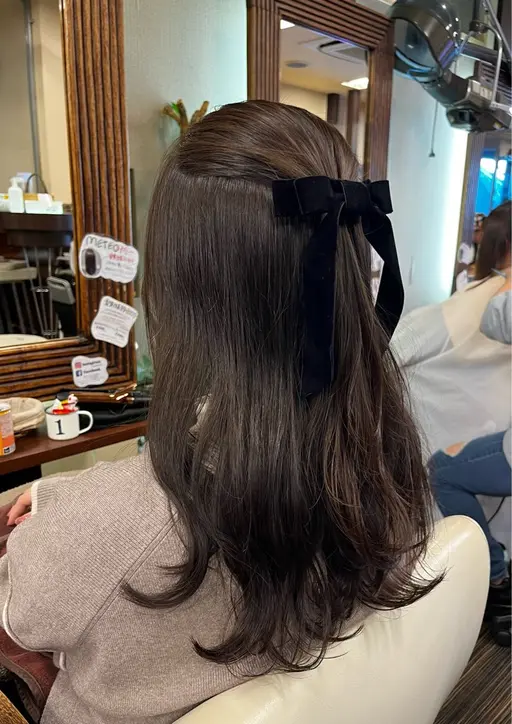 🤎✨️大人気✨️グレージュカラー+超音波トリートメント🤍※ブリーチなしのワンカラーのみ