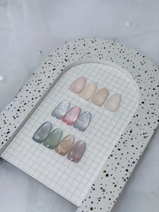チップ長さだし×ワンカラー【オフ込み】※自爪は短くカットし、チップ長さ出し10本