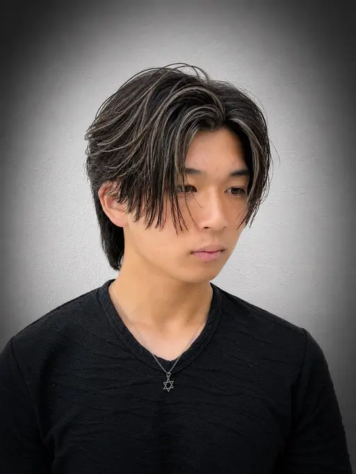 💫男はこれでしょ‼️men'sカット+メッシュハイライト🦚