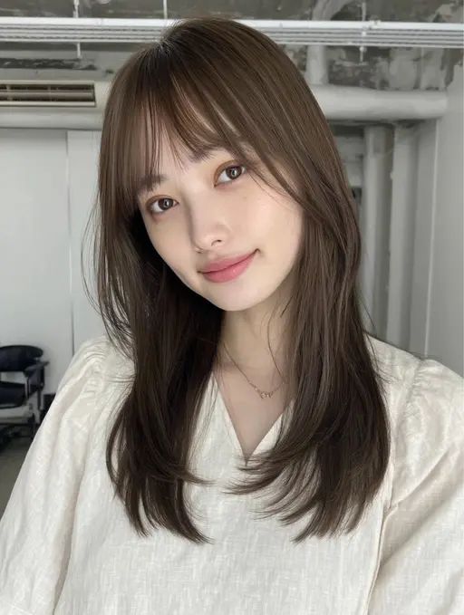 レディース前髪+顔周りカットモデル✂️