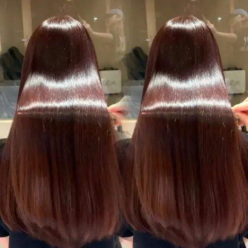 【艶髪フルコースメニュー⭐️】うる艶縮毛矯正✨+髪質改善カラー🪞+整えカット✂️+艶髪Steamトリートメント