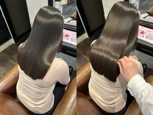 【 地毛風の艶髪叶えます彡☆】 髪質改善ストレート