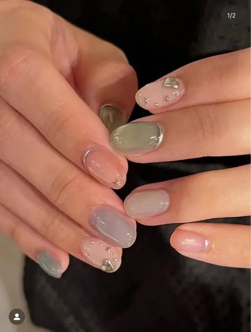 【✨人気NO.1 ニュアンス10本アート✨】オフ込み✨デザイン迷われてる方はこちらがおすすめ🪄🙆‍♀️