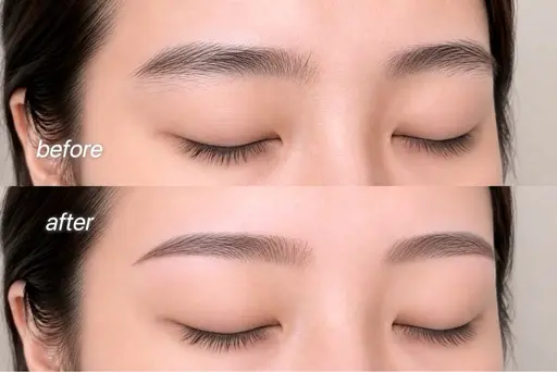 レディース眉毛ワックス✨️間引き、カット込み