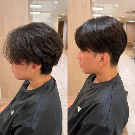 人気No.1⭐︎メンズカット+ナチュラル縮毛矯正【施術時間180分〜】最終受付時間16時30分